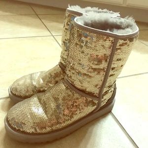 Ugg Classic Short Sequin Boot